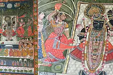 Miniature Painting ~ Rajasthan ~ Srinath Ji {D}